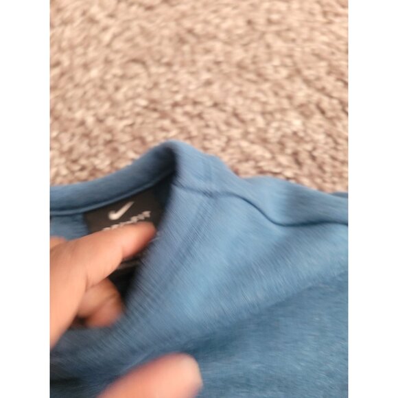 Nike Dry Versa Open Cage Back Lounge Sweatshirt Blue XXL 2XL Wmn LS Lagenlook - Picture 5 of 13